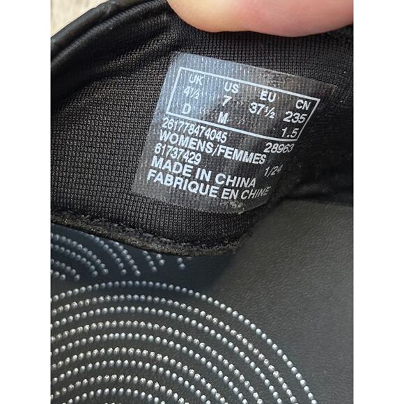 CLARKS Women’s Cloudsteppers Drift Sun Woven Wedge Sandals / Size: 7 - Picture 9 of 10